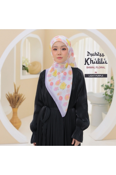 BAWAL FLORAL KHALILA - LIGHT PURPLE